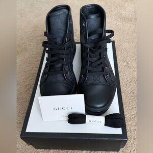 Gucci Hightop Monogram Sneakers